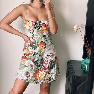 A Floral Short Dress! Very Cute!